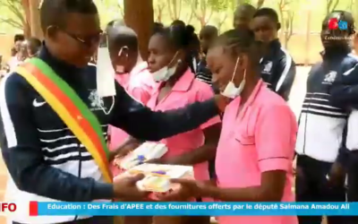 DON DES FOURNITURES SCOLAIRES  AUX ELEVES DU LYCEE TECHNIQUE DE DOUALARE PAR L’HONORABLE SALMANA AMADOU ALI, MAROUA LE 15 SEPTEMBRE 2021