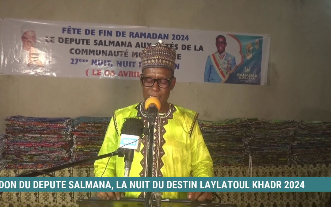 Fin de Ramadan 2024 le député Salmana aux cotes de fidèles musulmans de Maroua