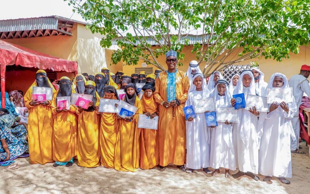 Le Député Salmana à l’école coranique de Bamaré, dimanche 22 décembre 2024.