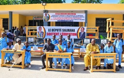 LE DÉPUTÉ SALMANA AMADOU ALI S’ENGAGE POUR UNE ÉCOLE PLUS ÉQUITABLE ET PLUS NUMÉRIQUE, don en Table-bancs et matériel informatique pour le lycée classe et moderne inclusive de Maroua, et la prison centrale de Maroua le 21 septembre 2026